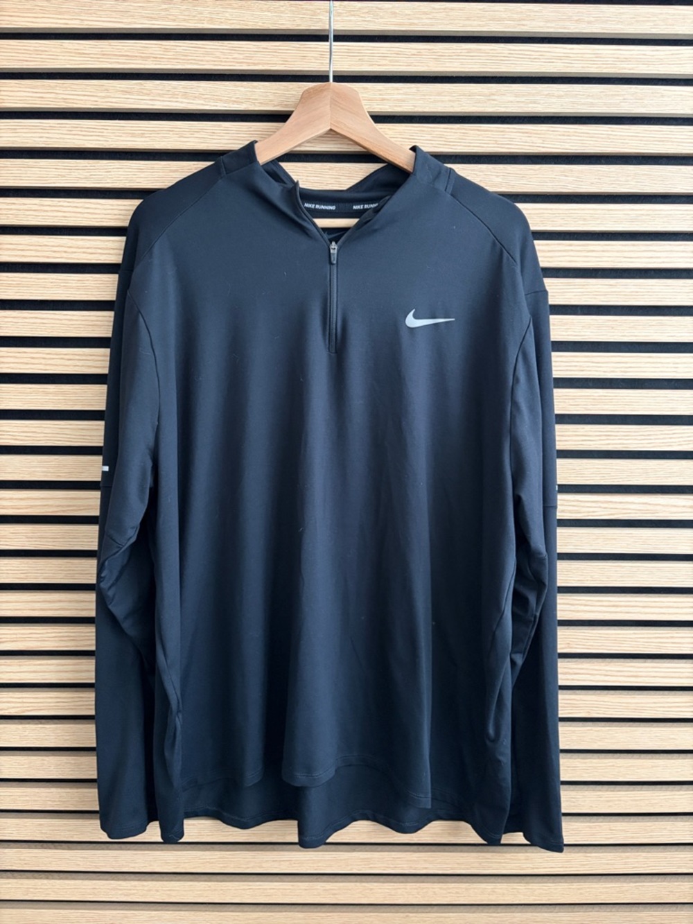 Nike Black Long-Sleeve Quarter-Zip Performance Pullover
